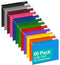 HERKKA Hanging File Folders, 60 Pack Reinforced Letter Size Hanging Folders with Heavy Duty Expansion, 12 Assorted