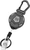 MNGARISTA Retractable Keychain - Heavy Duty Carabiner Badge Holder with 31.5” Steel Retractable Cord