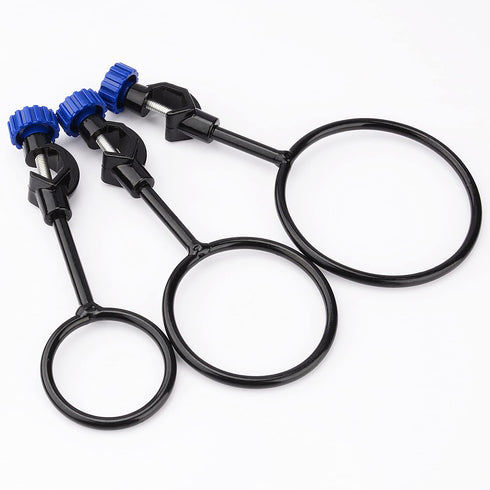 Support Retort Ring Set, 3 Pieces Iron Lab Support Ring with Boss Head, 60mm 80mm 100mm