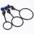 Support Retort Ring Set, 3 Pieces Iron Lab Support Ring with Boss Head, 60mm 80mm 100mm