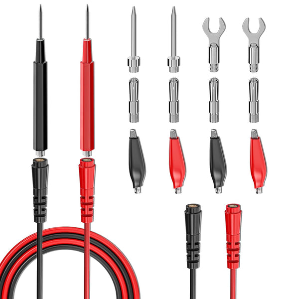 Goupchn 16PCS Multimeter Test Leads Kit, Replacement Test Wire Set with Alligator Clips and Probes