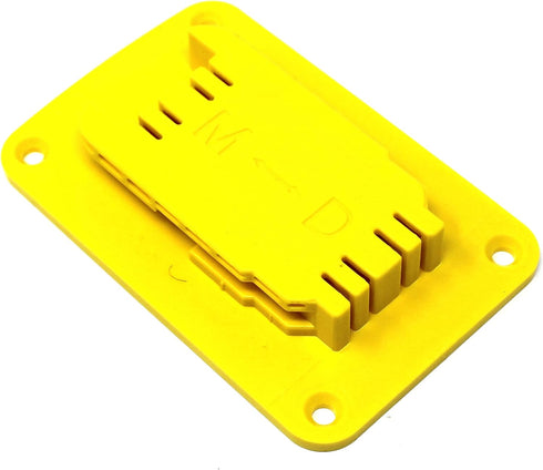 Yellow Plastic Power Tool Holder Mount for Milwaukee M18 or Dewalt 20V 12V Power Drill, 10 Pack