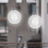 G9 4.7 Inch Kichvoe Double Glass Lampshade Round Globe Hand Blown Glass Chandelier Replacement Cover for Ceiling