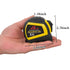Auto-Lock Measuring Tape, 16-Feet Dual Side Retractable Tape Measure for Electricians and Carpenters