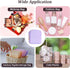 5.5 5.5In CRASPIRE Small Sanitary Napkin Pouch with Zipper Polyester Lilac Square x Functional Travel Toilet Period