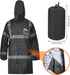 3 A-SAFETY High Vis Rain Jacket Trench Coat &Safety Rain Jacket RIVER OTTER Rain Bibs ANSI Class