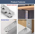 10 4x4 Inch 90 Pcs L Bracket Corner Braces Heavy Duty Stainless Steel Shelf Brackets, Degree Wall Hanging Support Joint
