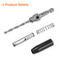 7pcs Self Centering Drill Bit Set 5/64-1/4" 5mm Hex Shank Drilling Bits for Wood Working Cabinet Door Hinge Hole Punch