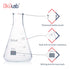 Conical Flask Set, 150mL Glass Erlenmeyer Flasks, Narrow Mouth, 3.3 Borosilicate Glass (case of 6)