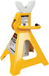 Performance Tool Ratchet Style Jack Stand Set, 3-Ton, Yellow, for Lifting Vehicles During Maintenance