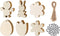 Cakina Chandelier Crystals Lamp 6pc Wooden Festival Pendant Easter Wooden Crafts Easter Egg
