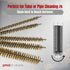 10-Piece Tube Cleaning Brush Kit for Tubes, Cylinders, and Narrow Spaces | Brass Wire Bore Brushes & Stainless Steel