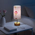 MOOCG 3 Dimmable Ice Cream Cherry Touch Control Table Lamp with Fabric Shade, Color Temperatures LED Desk Lamp, Eye