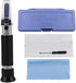 VGVGV Brix Refractometer, Handheld Salinometer 0-100% Salinity Aquarium ATC Refractometer 1.000-1.070SG Salinity Seawater
