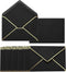 PATIKIL 100 Pack 5 x 7 A7 Card Christmas Envelopes V Flap with Gold Border for Office, Wedding Gift Cards, Invitations,