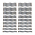 9-Pack Precise 1/8In Wavy Steel Parallel Sets, Hardened 0.0002In Precision Machinist Tool