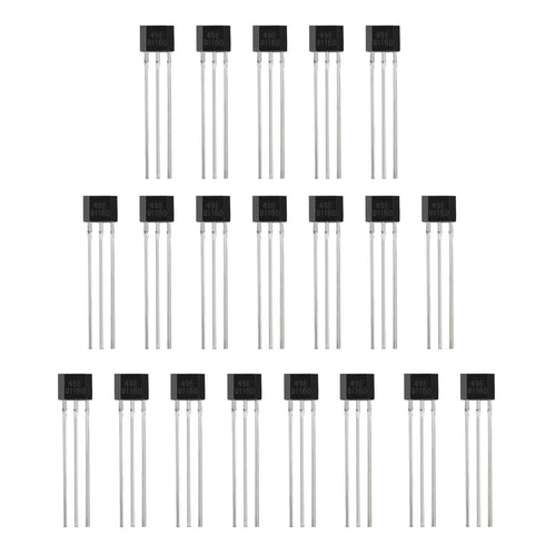 SING F LTD 20Pcs 49E OH49E SS49E Linear Hall Effect Sensors S49E TO-92 3 Pins for Electric Vehicle Repair