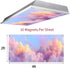 seewan Lights-Magnetic,2pcs,Geometric 2ft 4ft-For 48"L 24"W-2pcs) Fluorescent Light Covers for Ceiling & Stained Glass