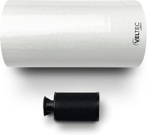 White Labels for Monarch Paxar 1131 One-Line Price Gun, 2 Sleeves, 16 Rolls Pricemarking with 2 Ink Rolls