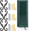 FREEBLOSS 6 Set S Style Shutter Dogs Hardware Decorative Shutter Dog Holders