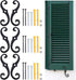 FREEBLOSS 6 Set S Style Shutter Dogs Hardware Decorative Shutter Dog Holders