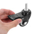 4pcs 1.5-inch M8x25 UPKOCH Stem Casters with Brake, Threaded Rod Heavy Duty Swivel Wheels for Furniture, Rolling Cart