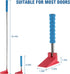 Long Handle Door Stopper Wedge - Heavy-Duty Adjustable Non-Slip Rubber Wedge for Fall Prevention