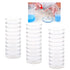 30 Pack 90 x 15mm Plastic Petri Dishes with Lids, Sterile Culture Dishes for Science Projects