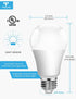 Bulbs 13W(100W 6000K A19 E26 Bulbs 3Pack Dusk to Dawn Light Outdoor, Equivalent), Daylight, Automatic On/Off Outdoor