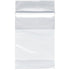 2" x 3" Reclosable Plastic Bags, 2 Mil, White-Block, Pack of 100, Plymor