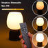 RGB Color Changing LED Table Lamp - Modern Black Wood Design