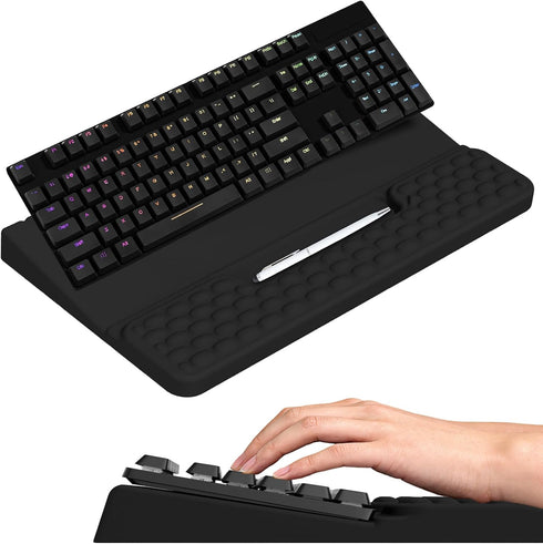 RVSEDYU Keyboard Stand with Wrist Rest, Computer Keyboard Pad with Wrist Support, Ergonomic