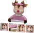 Creative Cartoon Bathroom Toilet Paper Holder Wall-Mounted Tissue Storage Rack Cute Deer Design Pink Roll Paper Rack