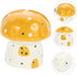 Bulb ERINGOGO Mushroom Table Lamp Small Ceramic Nightstand Light Warm for Bedroom Portable Touch Sensor Desk Lamp