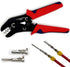 Ratcheting Wire Crimper Tool for Open Barrel Terminal Connectors, Crimping Tool, Electrical Crimping Pliers 20-14 AWG