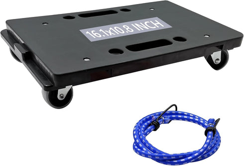 BJSSBJH Furniture Dolly, Portable Furniture Movers with 4 Wheels Heavy Duty Flat Dolly