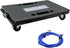 BJSSBJH Furniture Dolly, Portable Furniture Movers with 4 Wheels Heavy Duty Flat Dolly