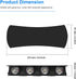 Kawell 8W Modern Wall Sconces LED Wall Light, Waterproof IP65 for Indoor Outdoor Use, Black 3000K