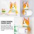 SHINEOFI 1Pc Corgi Design Wall Mounted Tissue Storage Rack Cute Cartoon Toilet Paper Holder for Home Decor
