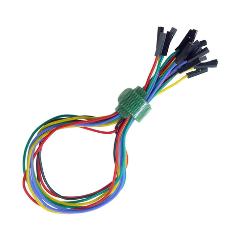 Goupchn 10PCS Test Leads Kit with SMD IC Test Hook Clips and Silicone Jumper Wires for Logic Analyzer, 5 Colors