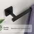 YACVCL Bath Towel Bar Black, 23.6 Inch Towel Rack, 304 Stainless Steel Bathroom Accessories Wall Mounted