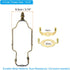 8 9 10 11 Inch 3/8 E26 PATIKIL Lamp Harp Kit with Finial, Adjustable Lamp Shade Bracket Holder with IP Light Base