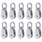 Rocaris 10 Pcs Stainless Steel Wire Rope Crane Pulley Block M15, Single Pulley Block with Swivel Hook for Lifting