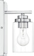 1 10 Craftmade - Clark Light in. Chrome Finish Wall Sconce with Clear Glass