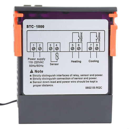 Digital Thermostat, Temperature Controller with Sensor, STC-1000 Digital Temperature Controller for 110-220V.
