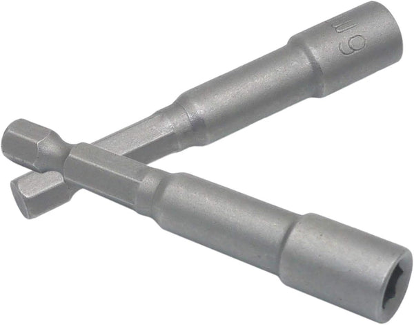 2Pcs 6mm Hex Shank Magnetic Nut Driver Power Screw Drill Bits Socket Wrench Tools