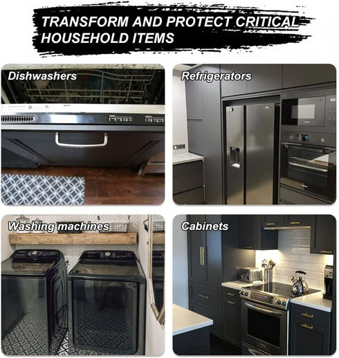 Black Appliance Touch Up Paint - High Gloss Paint for Refrigerators, Washers, Dryers, and Other Appliances