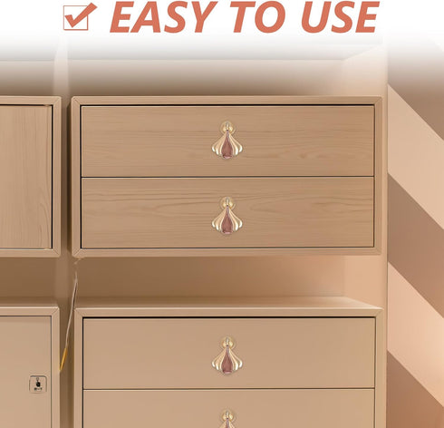 Cabinet Door Pulls and Dresser Drawer Knobs Metal Single Hole Furniture Handles for Wardrobe and Bedside Cabinet