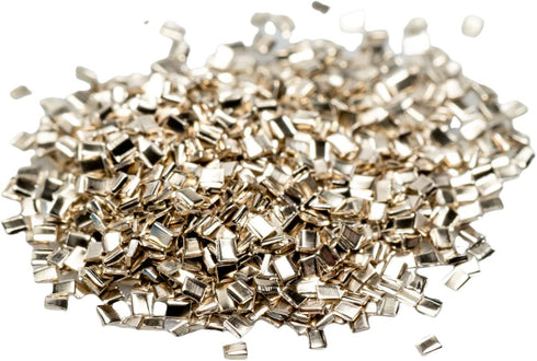 Silver Chip Solder (Easy), 3 grams (~2000 pcs) 0.5 x 1.0 x 0.25mm Ultra Tiny, Made in USA by CRAFT WIRE