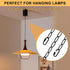 Rkoyes 6 72 Inches Feet Industrial Black Light Fixture Chain, Long, Metal Chain for Hanging Plants with Detachable